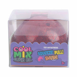 Cool Mix Glitter Gell Ball 6 cm - Red