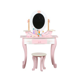 Pink Wooden Dresser Table
