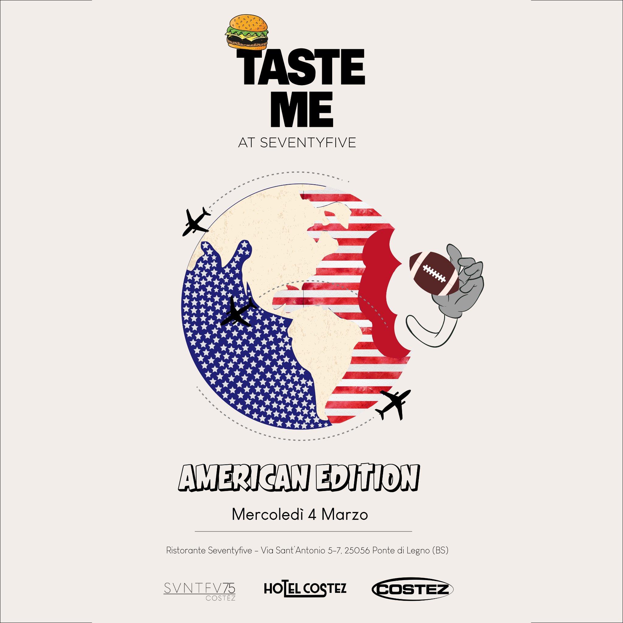 Taste Me American Edition flyer