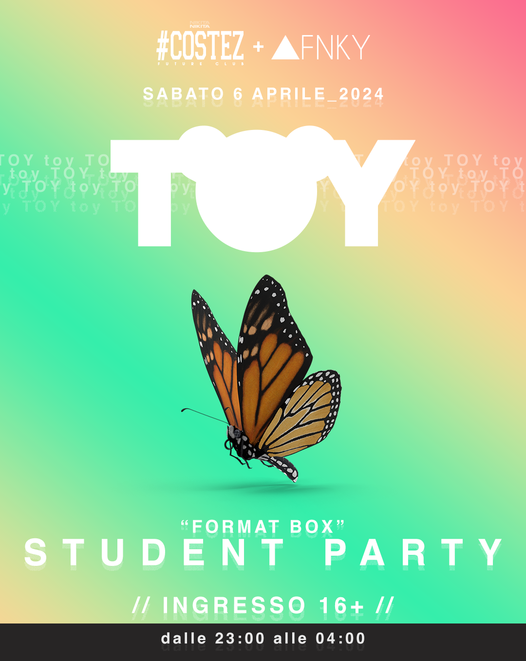 TOY & special guest Samuele Sartini flyer