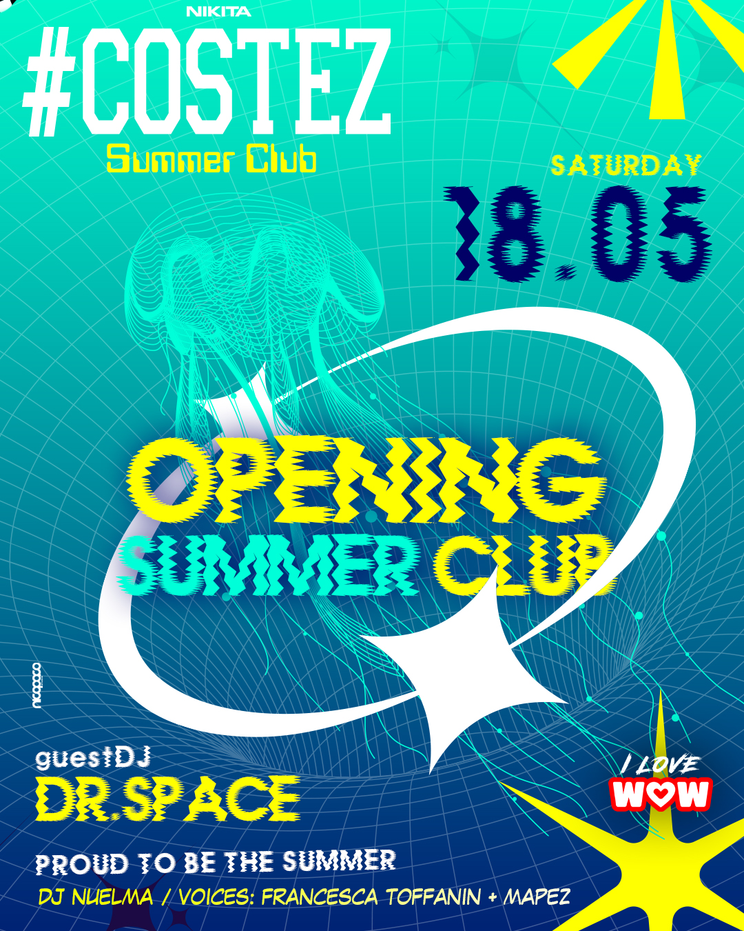 Opening Summer Club: I love WOW & Studio Legale flyer