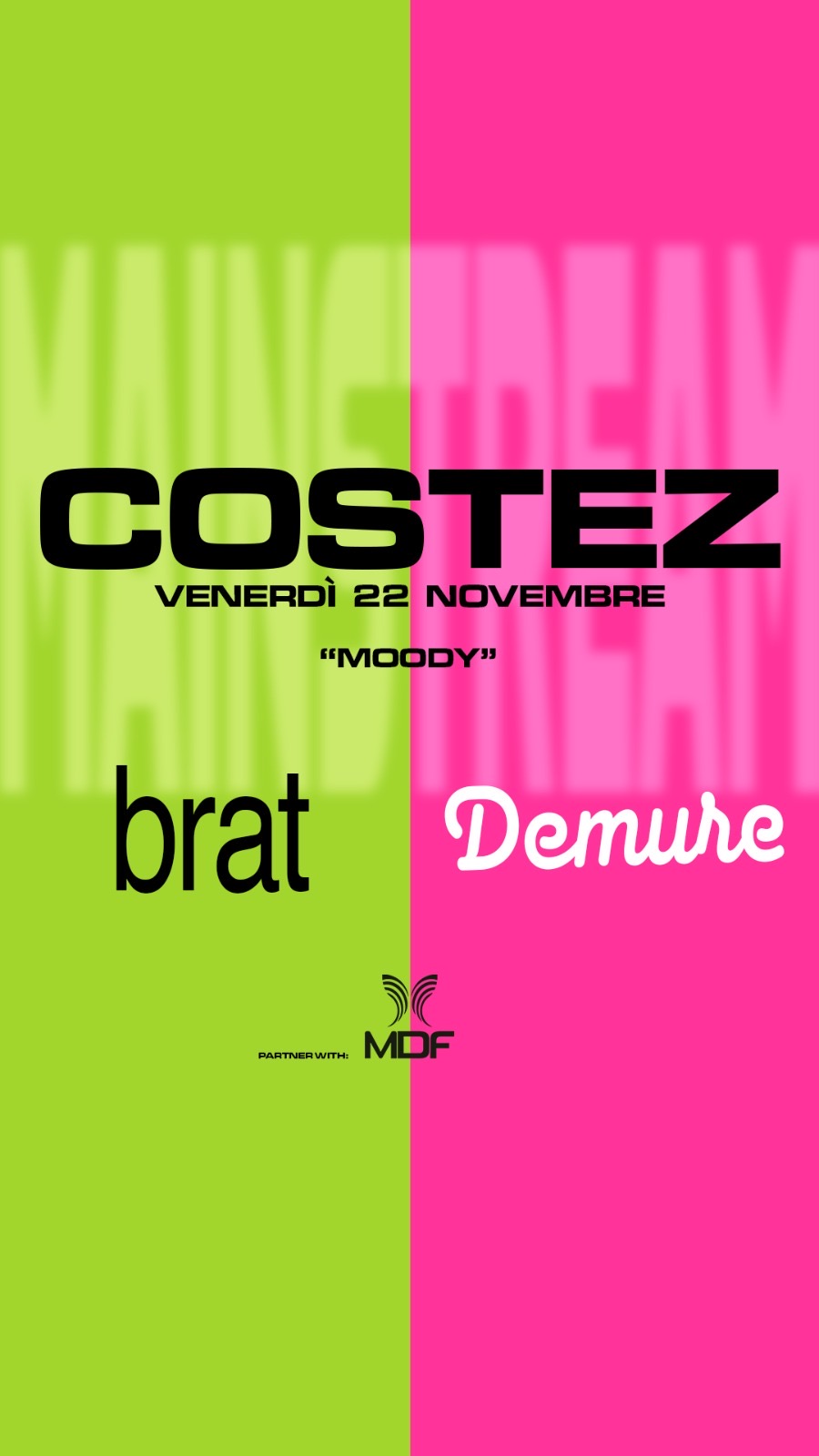 MOODY brat | demure flyer