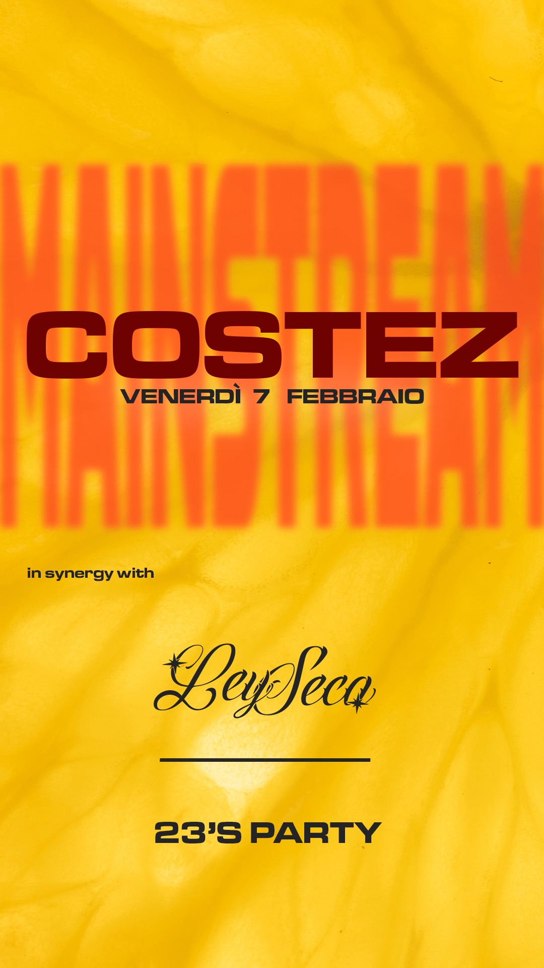 Venerdì - In Synergy With Ley Seca // 23's party flyer