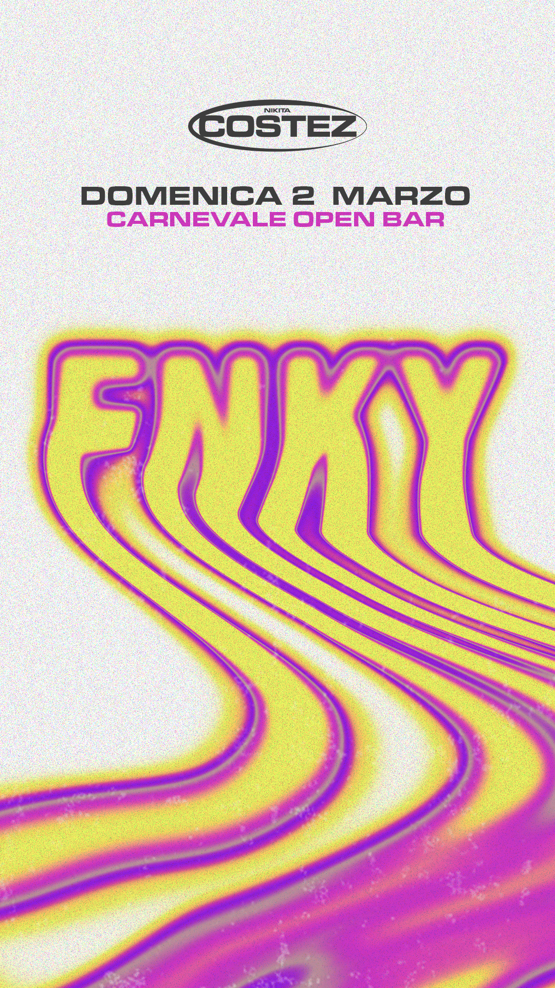 Open bar - FNKY Carnevale flyer