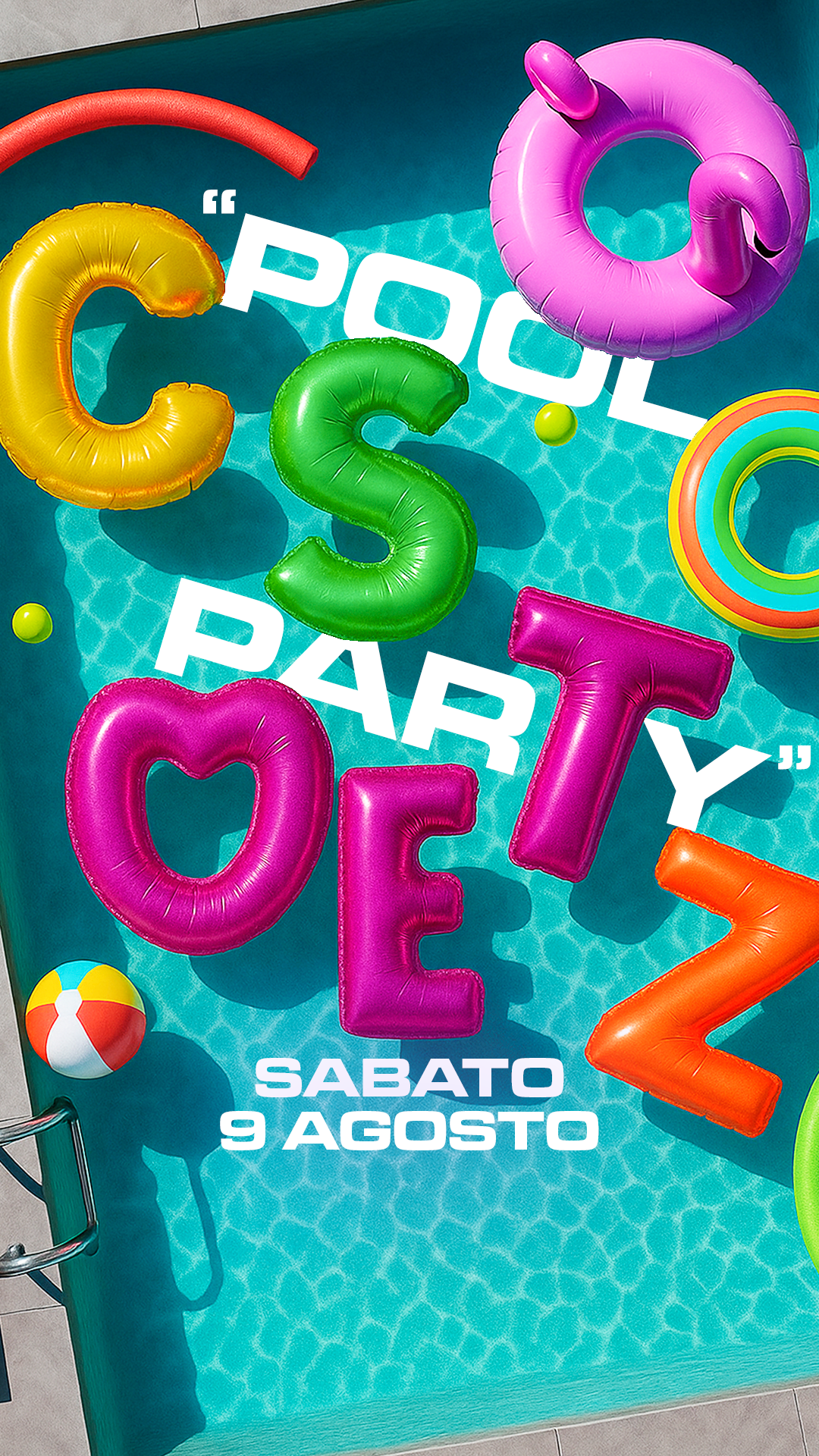 Sabato MAINSTREAM POOL PARTY flyer