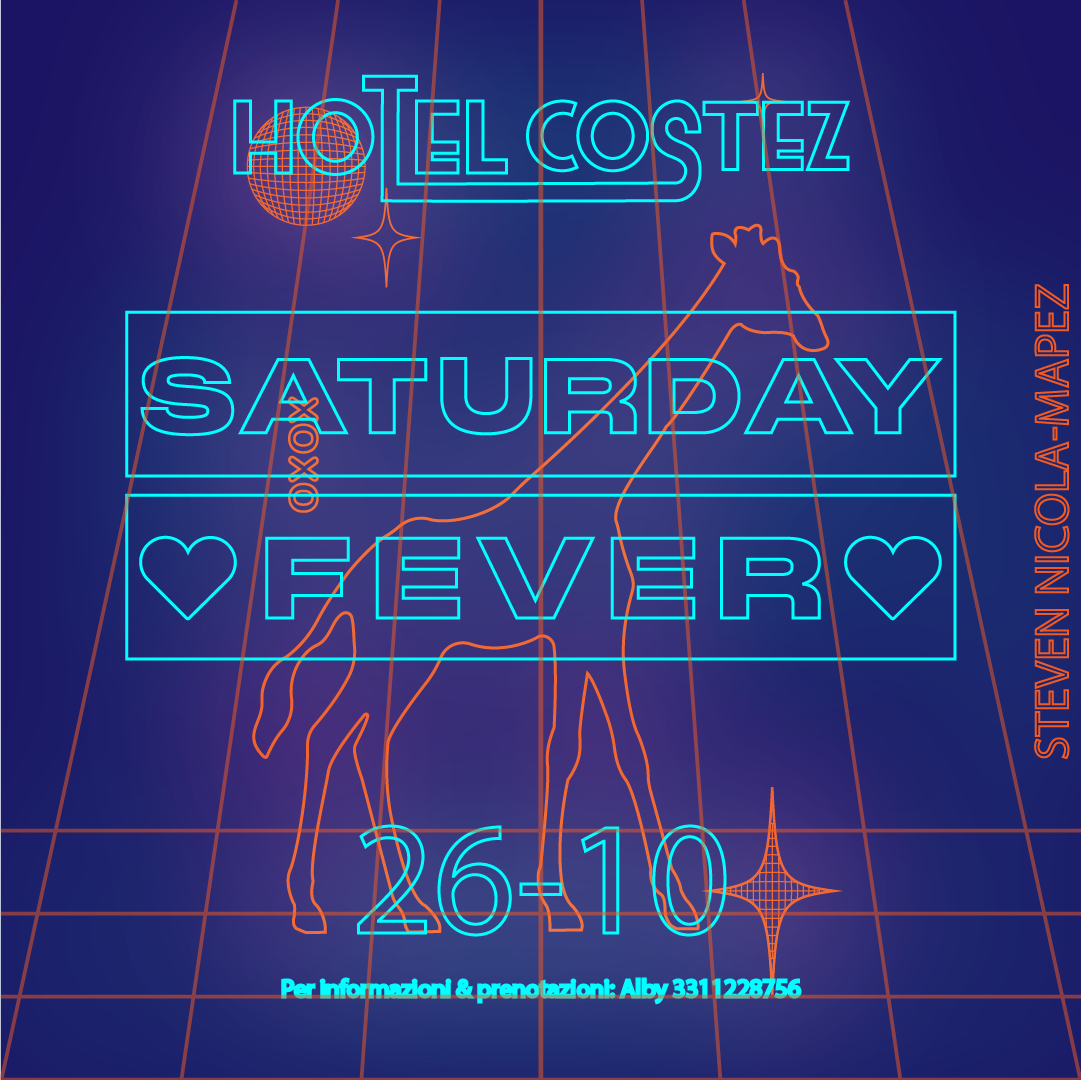 sabato: saturday night fever… flyer