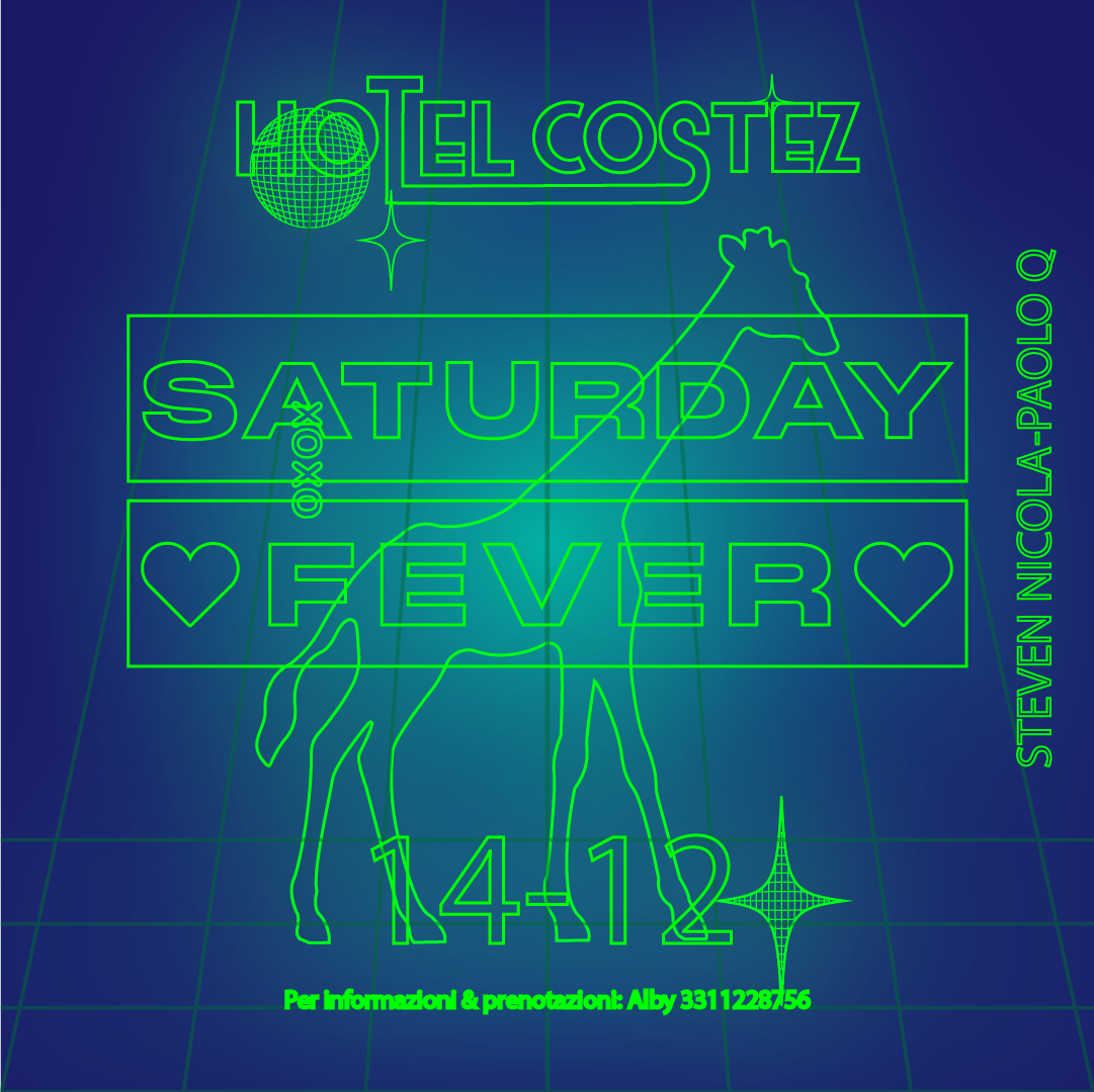 sabato: saturday night fever… flyer
