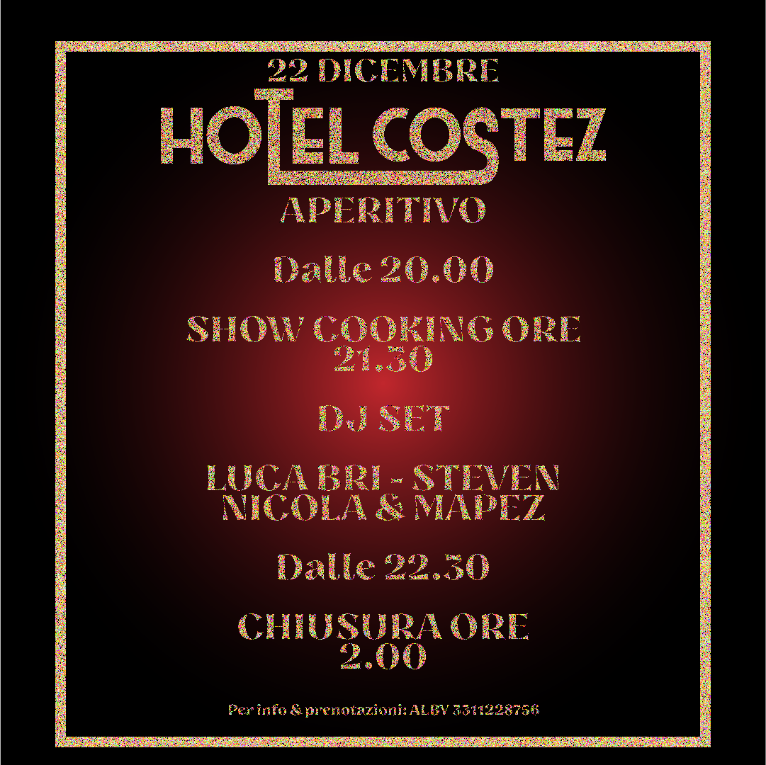 Hotel Costez - Aperitivo flyer