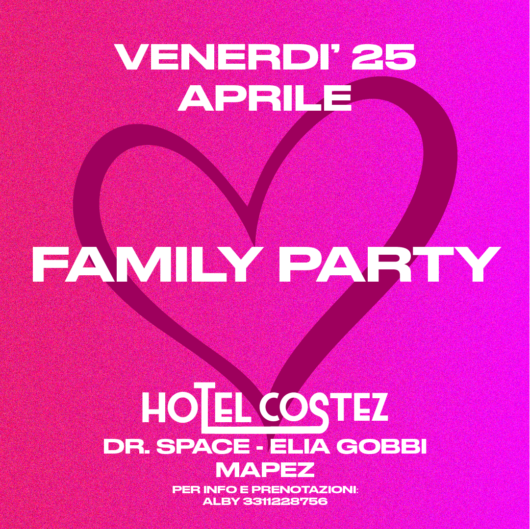 venerdì: fortune favors…family party flyer