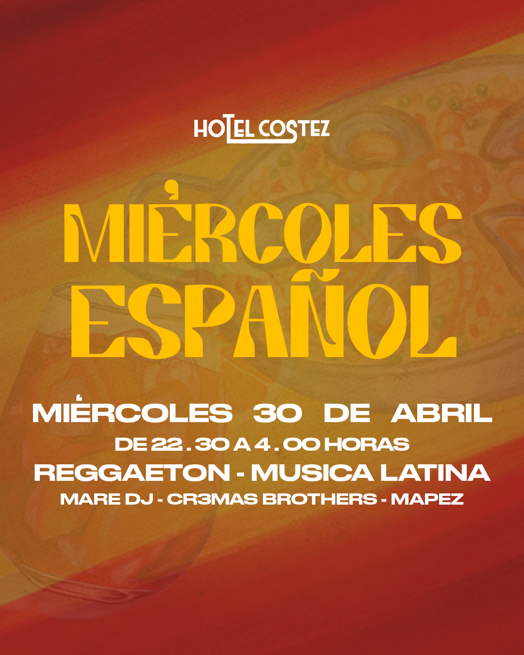 mercoles español 🇪🇸 flyer