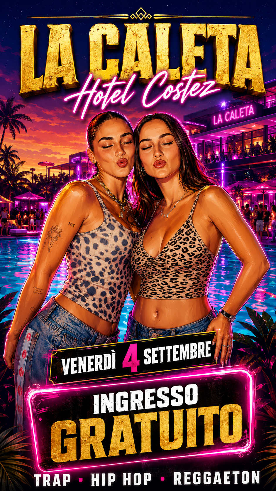Trap Hip Hop & Reggaeton flyer