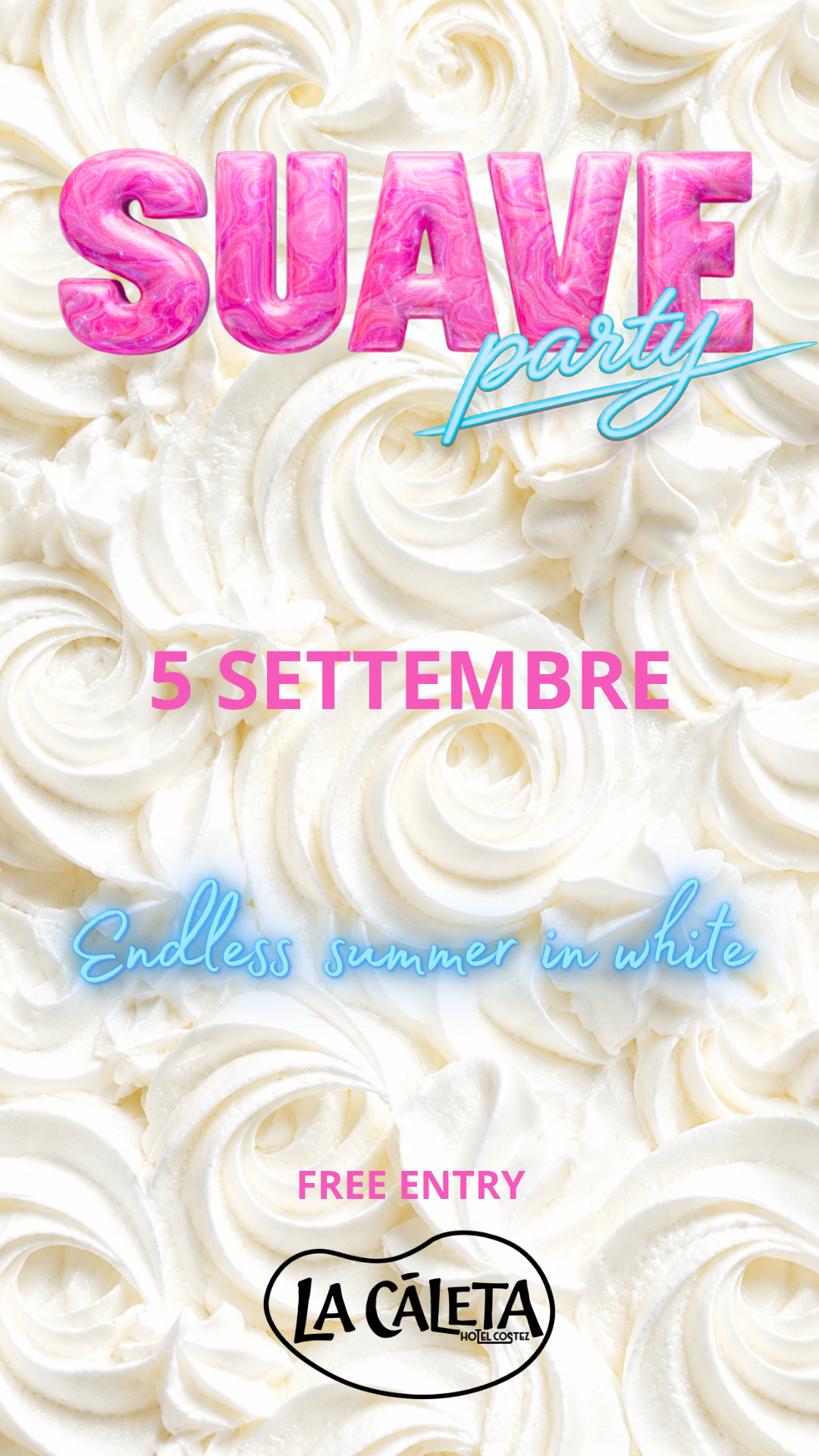 Suave Party in White flyer