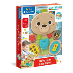 CLEMENTONI MONTESSORI BEAR BUSY PANEL
