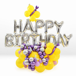 Balloon : HBD Bouquet Butterfly