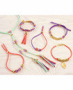 Make it real- Gold Link Suede Bracelets