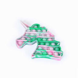 Fidgets: Camouflage unicorn - Pink Green