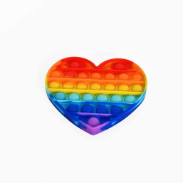 Fidgets: Colorful peach heart