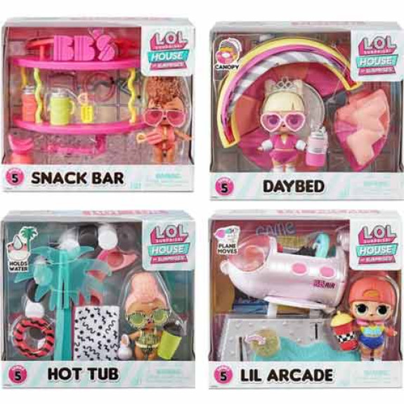 L.O.L. Surprise Furniture Playset with Doll Asst in PDQ