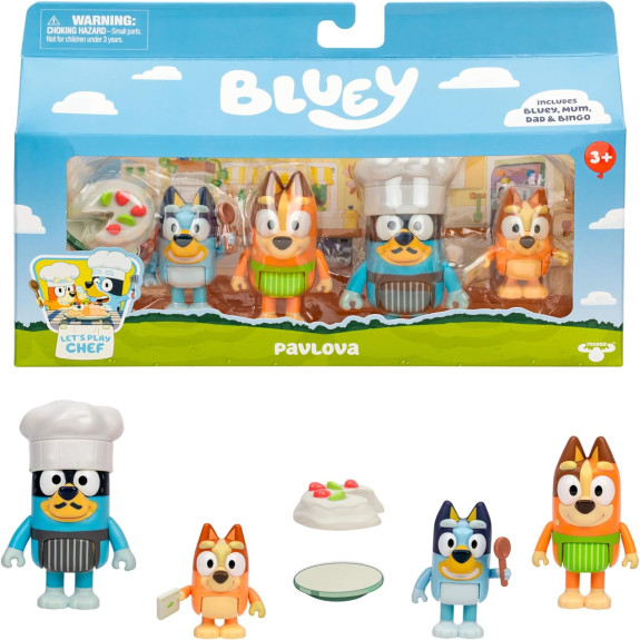 BLUEY S13 LETS PLAY CHEF FIGURE 4PK PAVLOVA