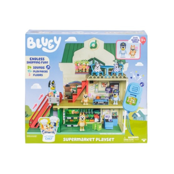 Bluey S13 Lets Play Chef Supermarket Playset