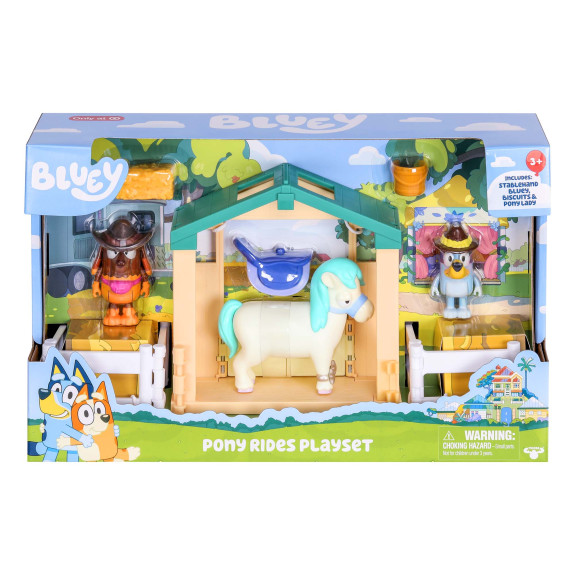 BLUEY S9 PONY RIDES PLAYSET EXCLUSIVE