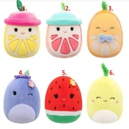 Sqk-5In Ltl Plush S25 Mystery Scented Bags Fruits Asst