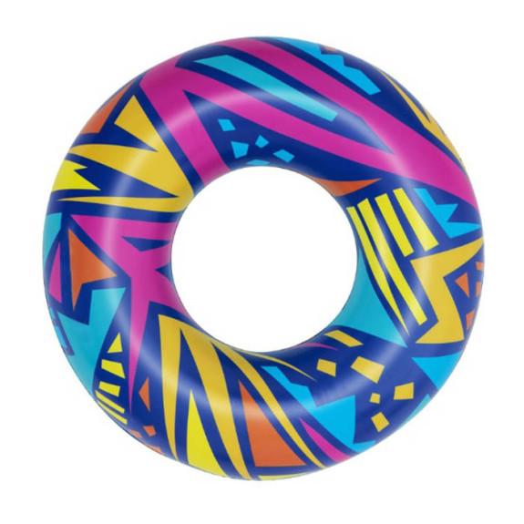 Swim Ring 42" Geometric - Blue