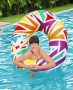Swim Ring 42" Geometric - White