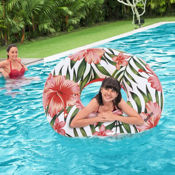 Swim Ring 47" Palms Red