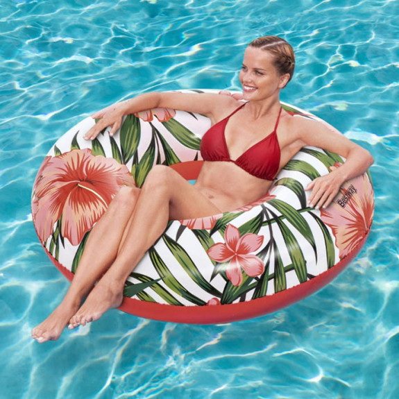 Swim Ring 47" Palms Red