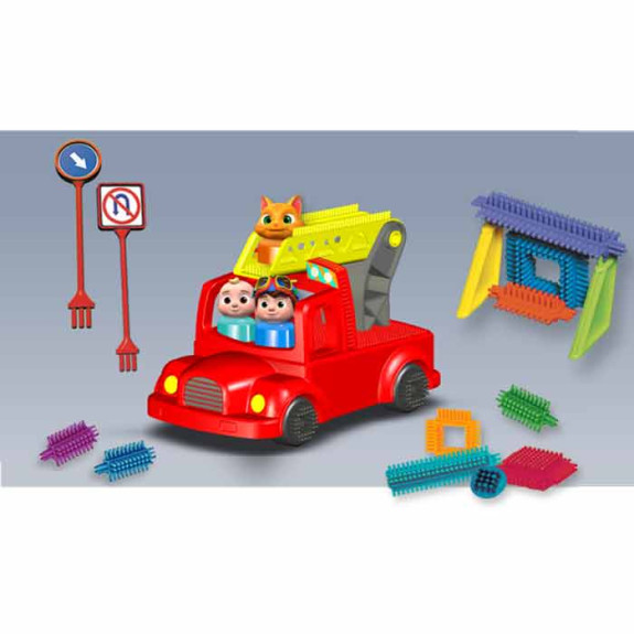 CoComelon Fire Truck Set Building Blocks