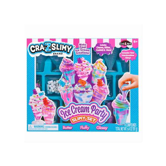 CraZSlimy Ice Cream Party Slime Set