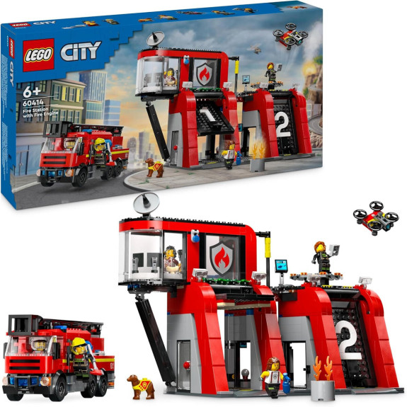 Lego 60414 Fire Station with Fire Truck