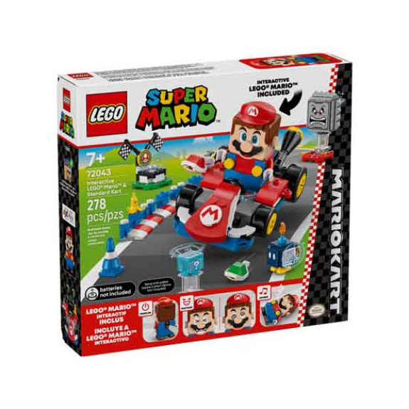 Lego 72043 Mario Kart – Interactive LEGO Mario & Standard Kart