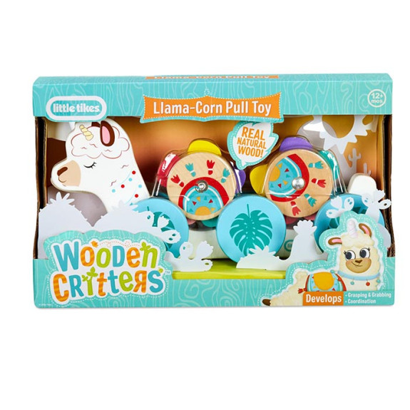 Little Tikes Wooden Critters Pull Toy Asst - Liama