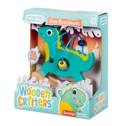 Little Tikes Wooden Critters Busy Beads Asst - Dino