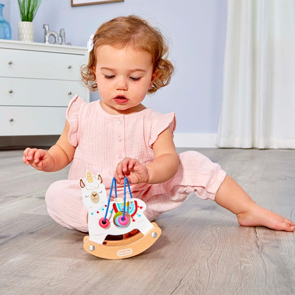 Little Tikes Wooden Critters Busy Beads Asst - Liama