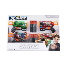 X-Shot Menace 4Pk (24Darts)