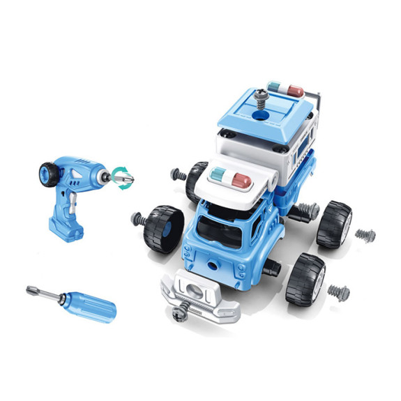Puzzle : Disassembly Car - Blue