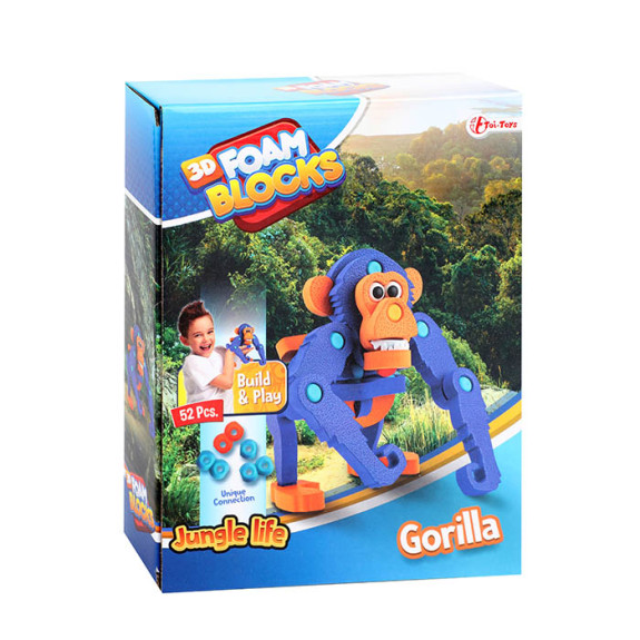 Building Blocks : 3D Foam Gorilla
