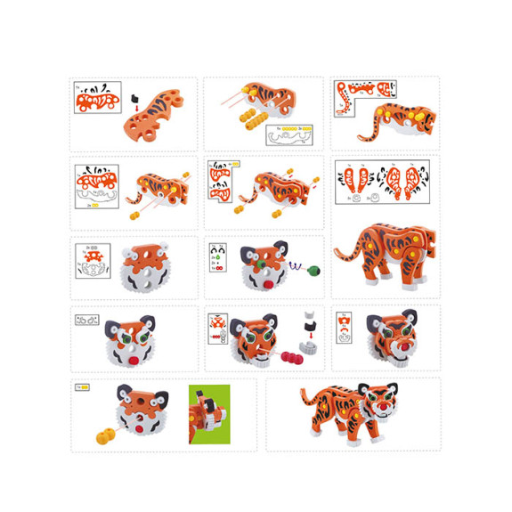 Building Blocks : 3D Foam Tiger