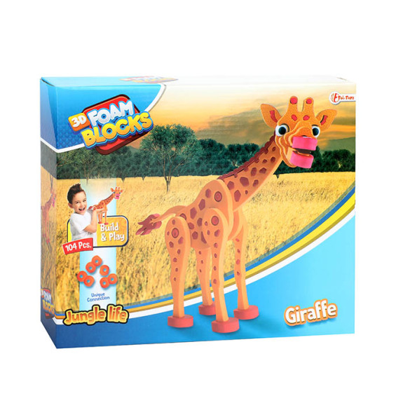 Building Blocks : 3D Foam Giraffe 