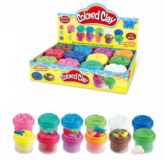 Clay Bottles Colored