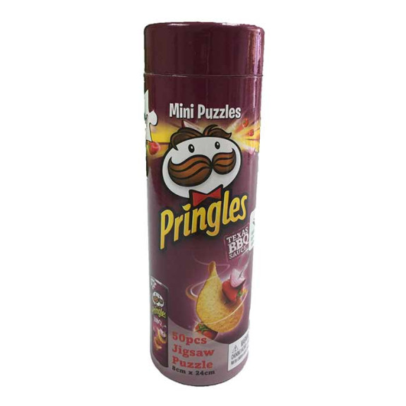 YWOW GAMES PRINGLES ORIGINAL 50 PCS MINI JIGSAW PUZZLE - TEXAS BBQ