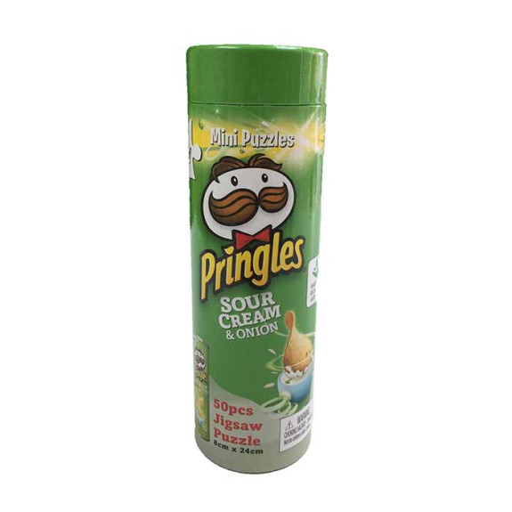 YWOW GAMES PRINGLES ORIGINAL 50 PCS MINI JIGSAW PUZZLE - SOUR CREAM & ONION