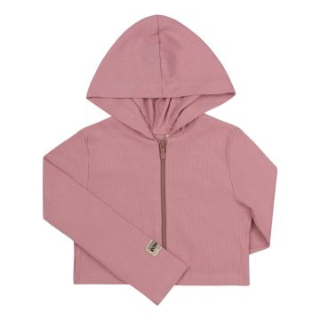 Кофта на молнии детская Bembi Spring 2024 6 - 13 лет Трикотаж рубчик Розовый КФ233 116