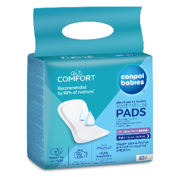 Прокладки післяпологові дихаючі нічні Canpol babies 10 шт Білий 78/001