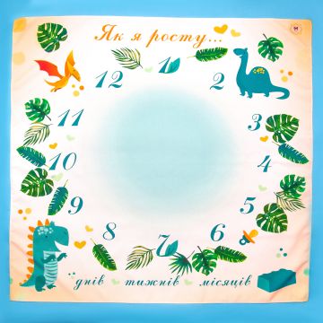 Фотофон для новонароджених Memorik Динозаври 100х100 см 081270