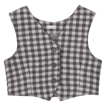 Школьная жилетка на девочку Bembi City collection 6 - 13 лет Джерси Серый X03 ЖЛ54 152