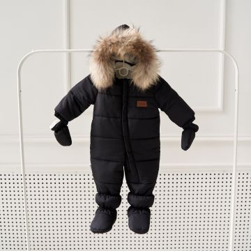 Комбінезон дитячий зимовий Kid's Fantasy Северленд 9-18 міс Чорний 10133 80